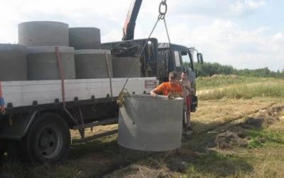 Перевозка бетонных колец и колодцев манипулятором - Иваново, цены, предложения специалистов