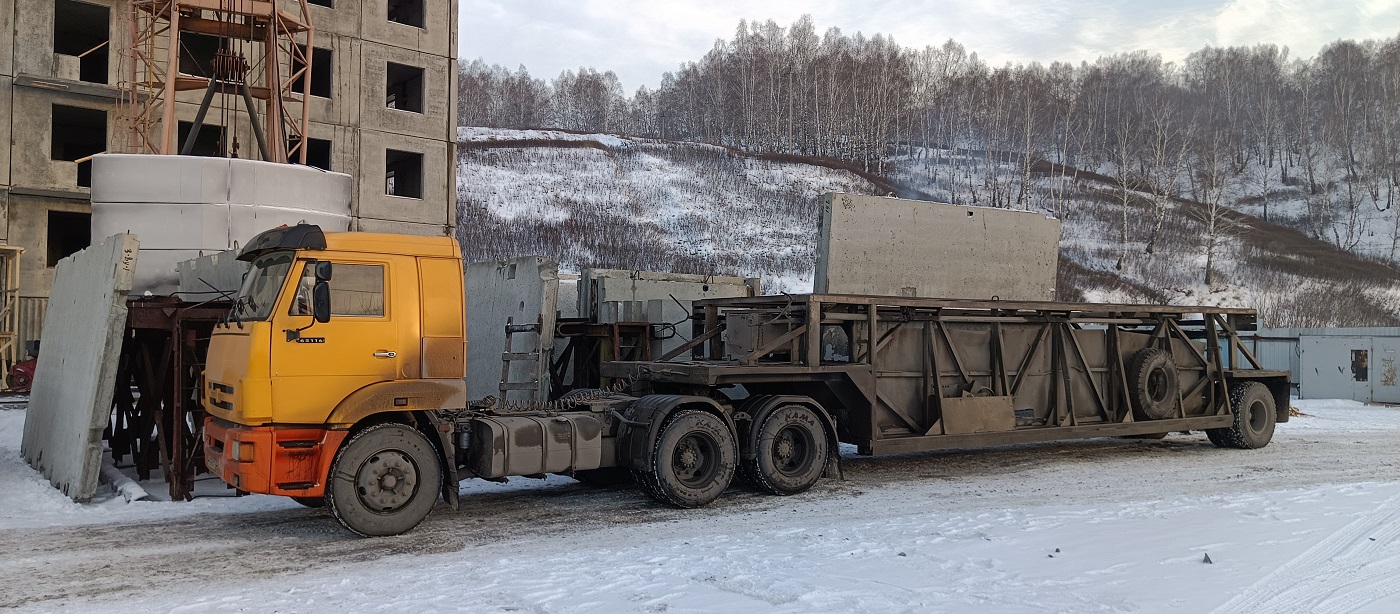 Аренда и услуги панелевозов для перевозки ЖБИ изделий в Ивановской области